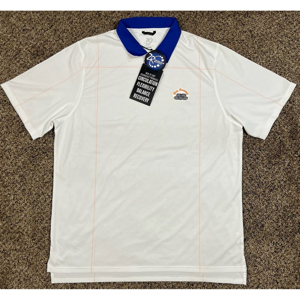 NWT Zero Restriction Golf Shirt Men's Sz 2XL Tour Series Performance‎ Polo Logo